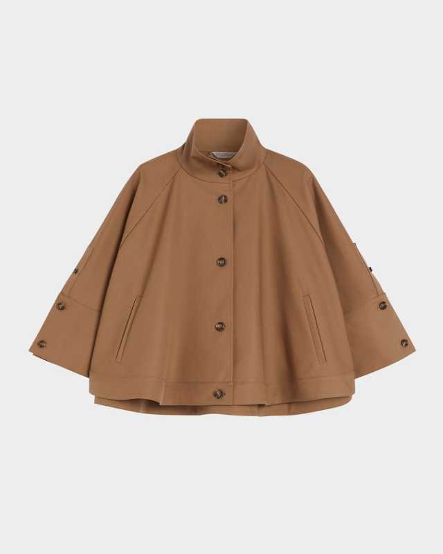 Fulcro Single-Breasted Cotton Gabardine Cape